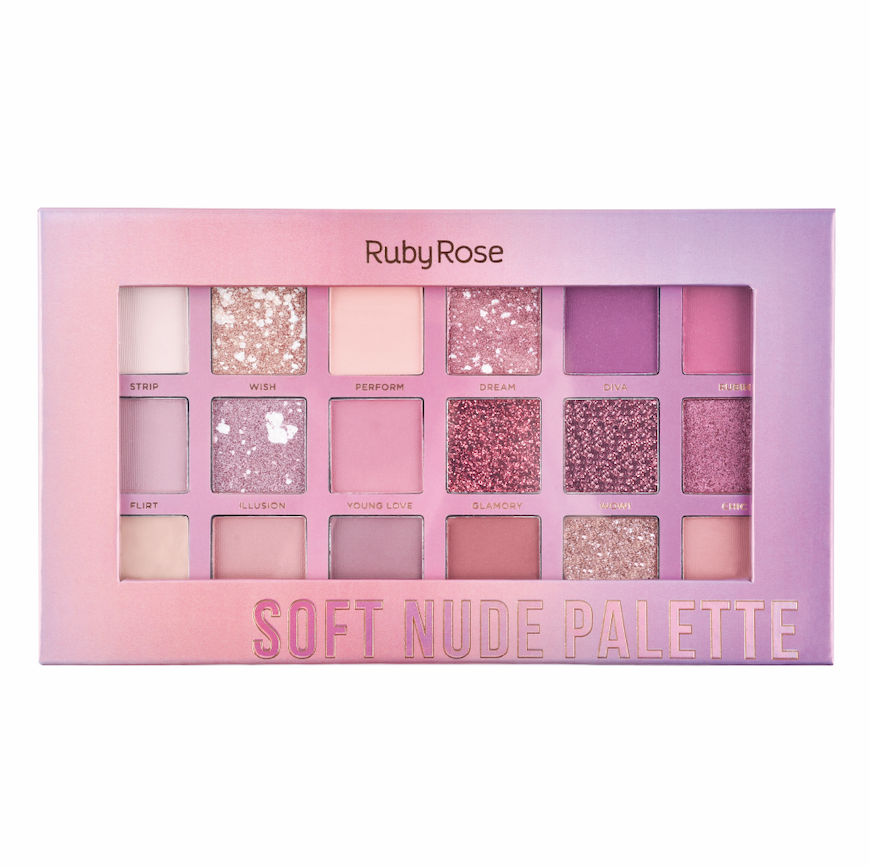 Paleta De Sombras Soft Nude RUBY ROSE Rappi