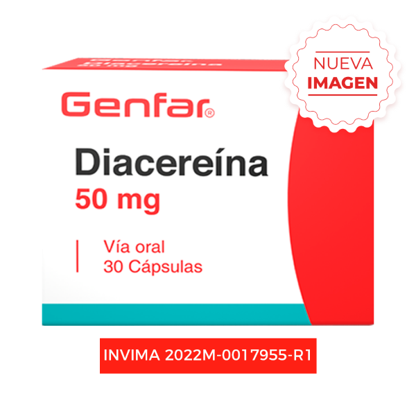 Diacereina 50mg Cápsulas Genfar desde 31 480