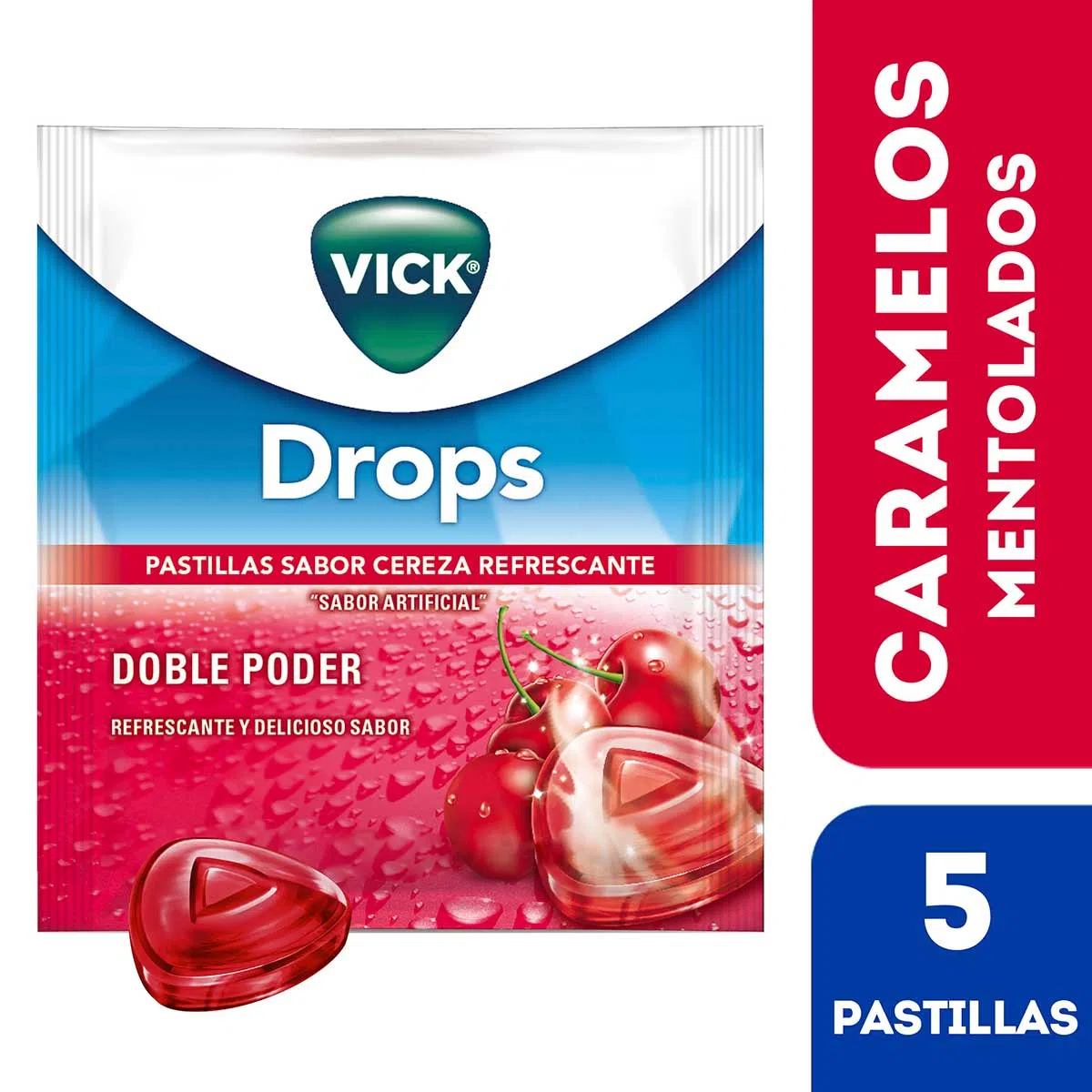 Vick Pastillas Refrescantes Con Sabor A Cereza Drops Rappi