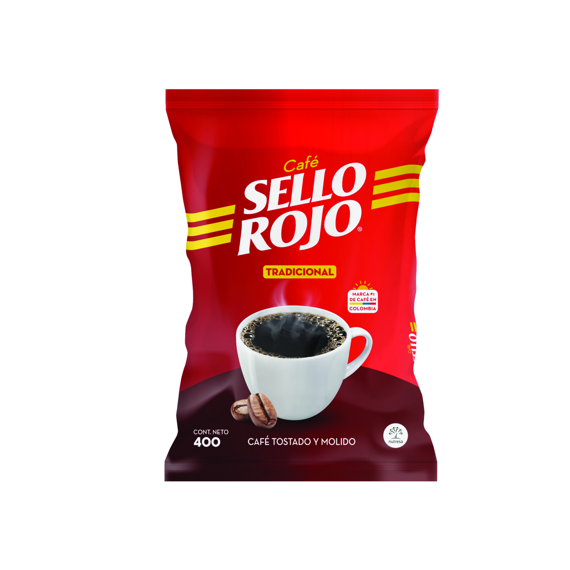 Cafe Sello Rojo 400 g Cojin 10 Pqt