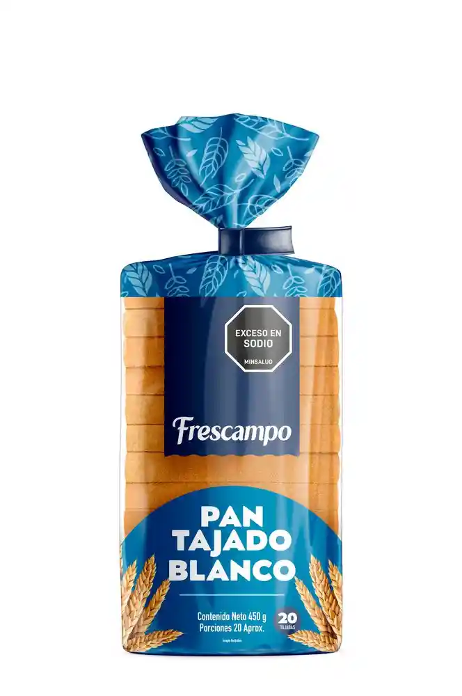 pan tajado frescampo blanco (450 gr)