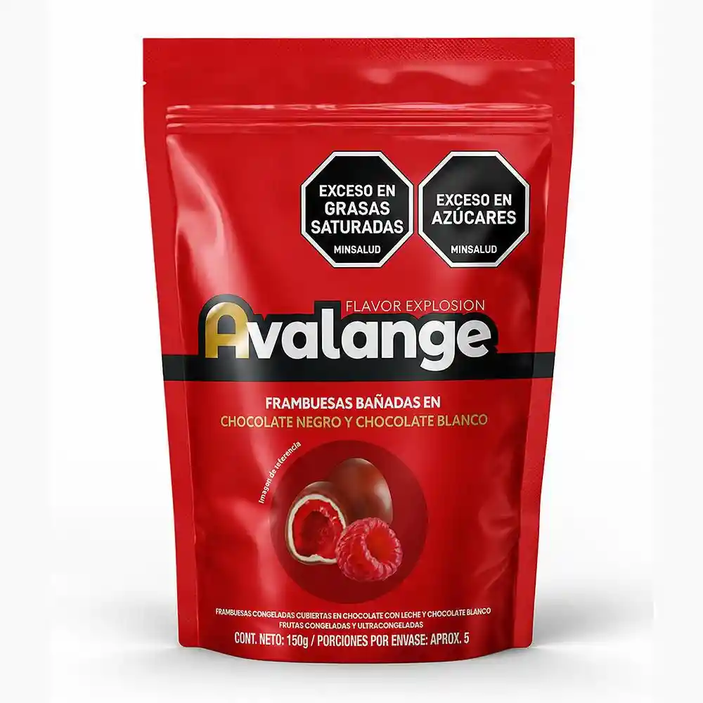 fruta congelada avalange cubierta de chocolate (150 gr)