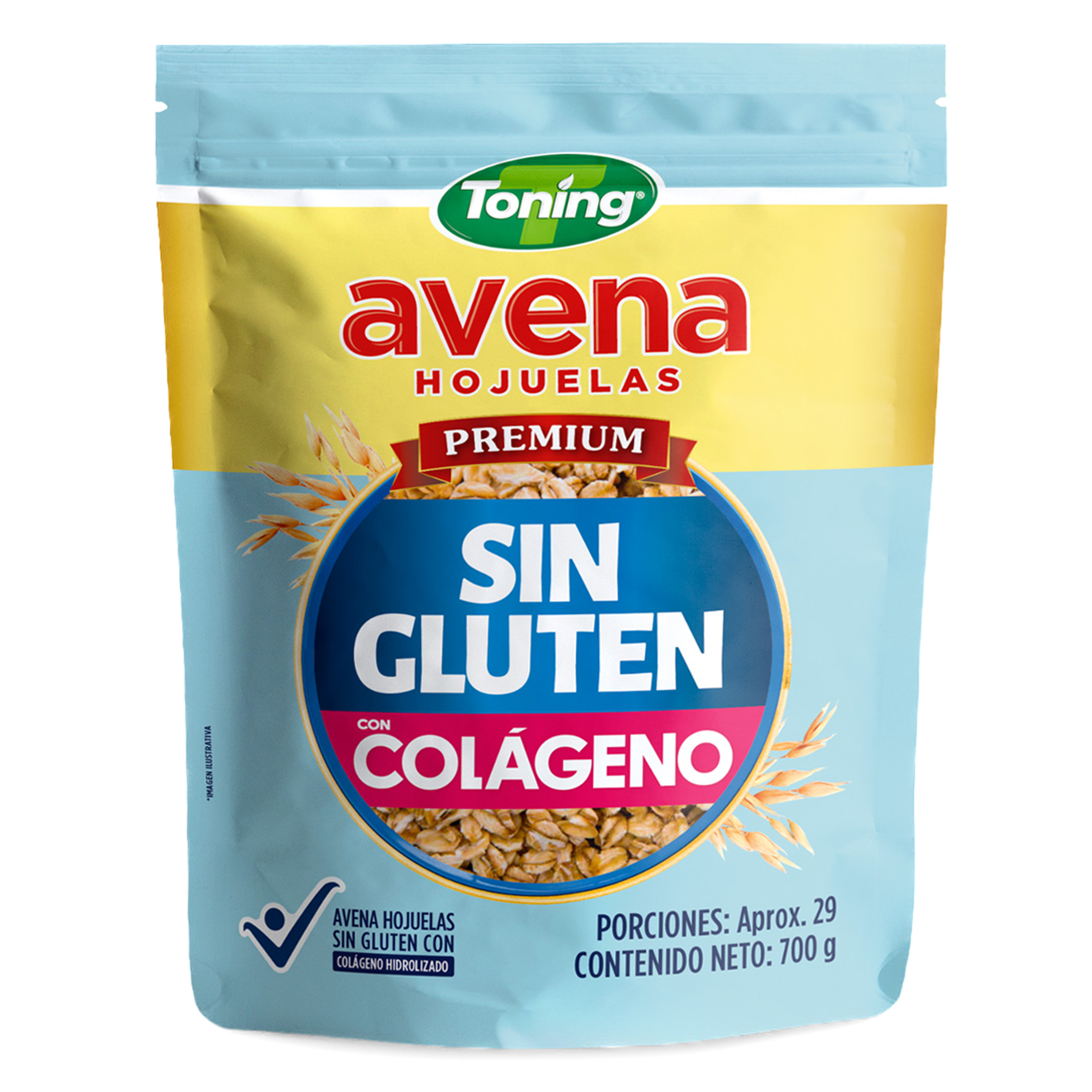 Avena Toning Hojuelas Premium Sin Gluten Con Colageno Hidrolizado X700Grm 700 g