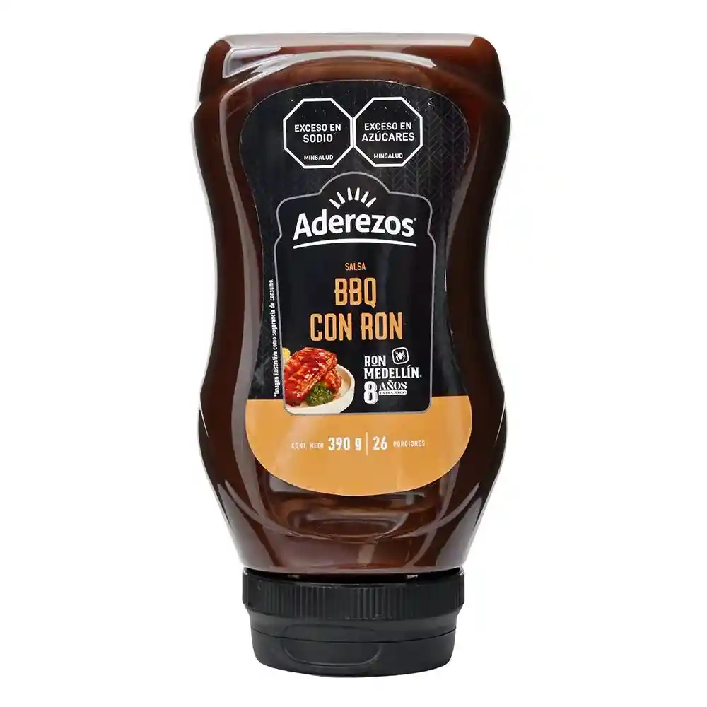 Salsa Aderezos Bbq C/Ron Pet 390g