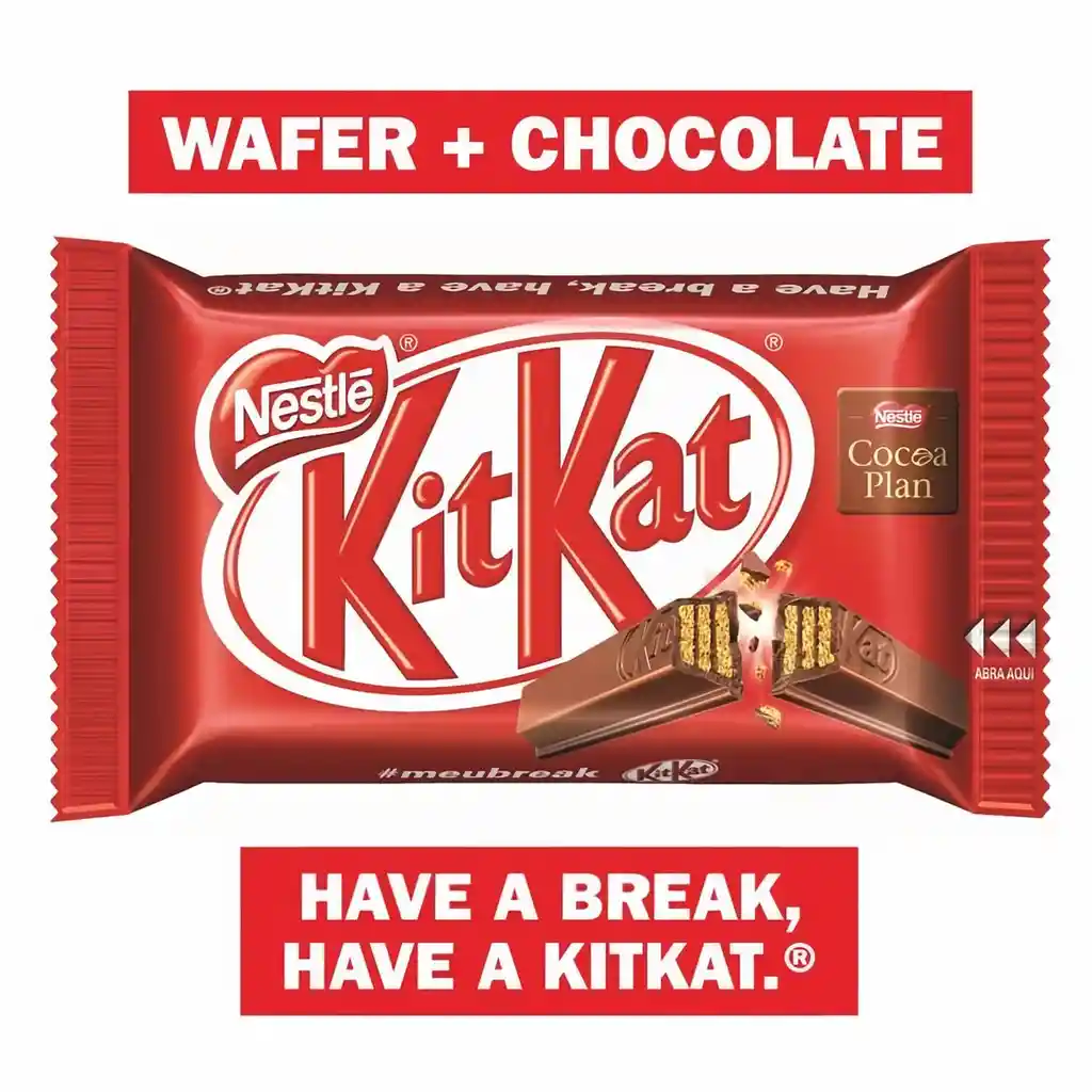 Galletas KITKAT recubiertas con chocolate con leche x 41,5g