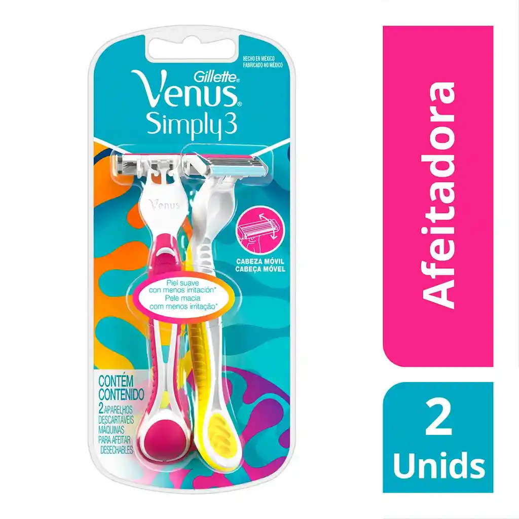 Gillette Venus · Máquina de Afeitar · Suave para Piel Sensible