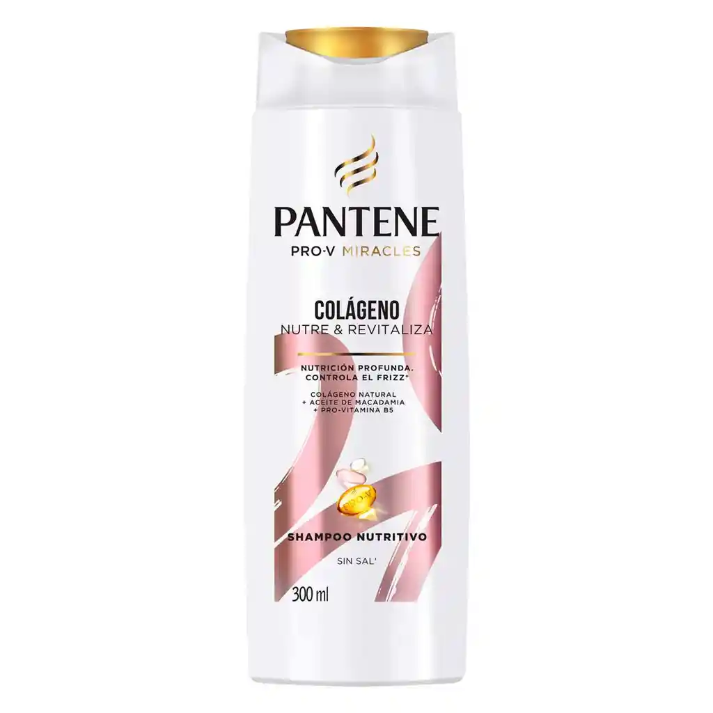 Pantene Shampoo Colágeno Nutre y Revitaliza 300ml