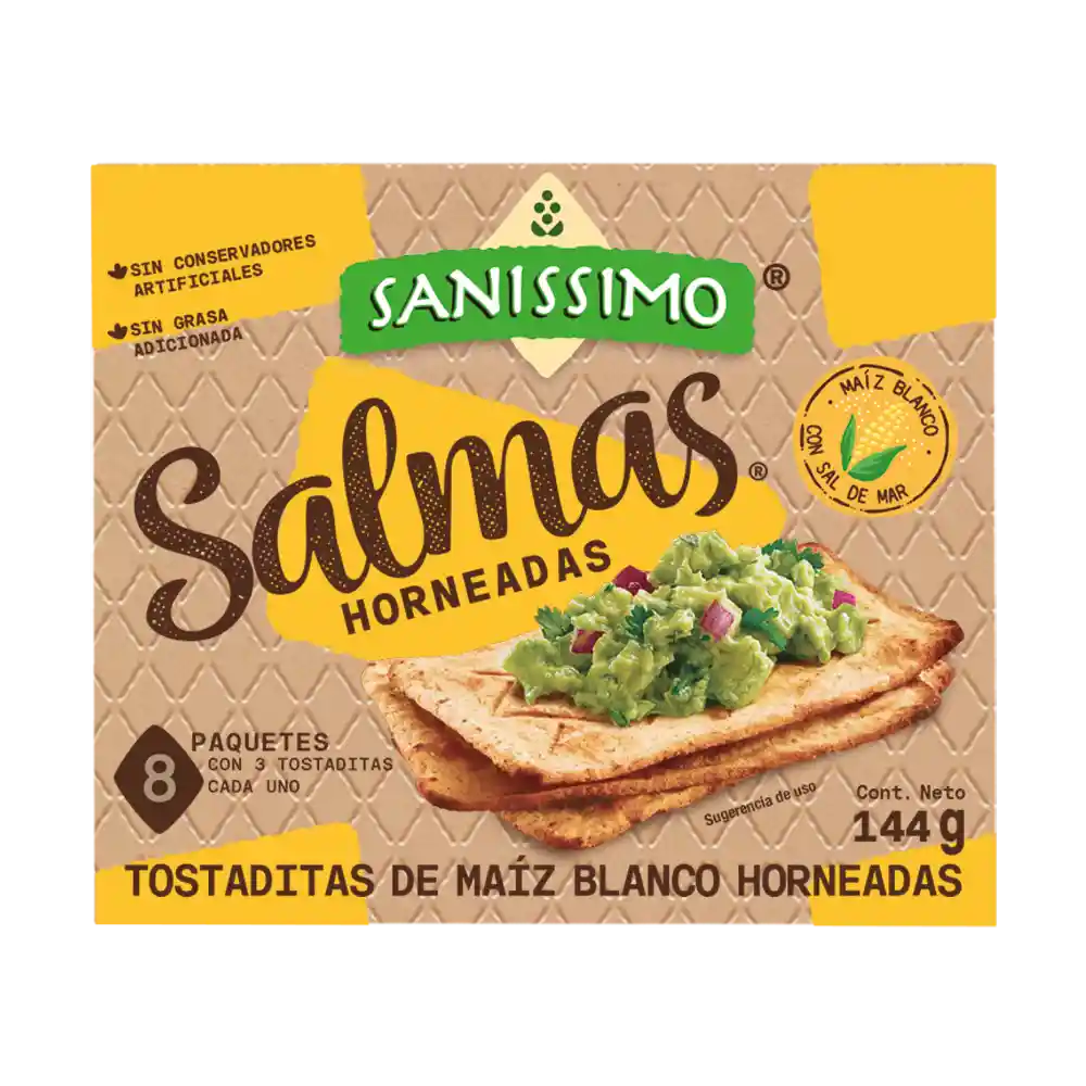 Sanissimo Tostaditas de Maíz 144g