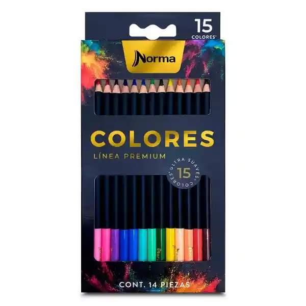 colores norma premium x15 unds
