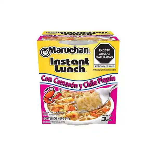 Pasta Maruchan Sabor Camarón y Chile Piquín - 64 g