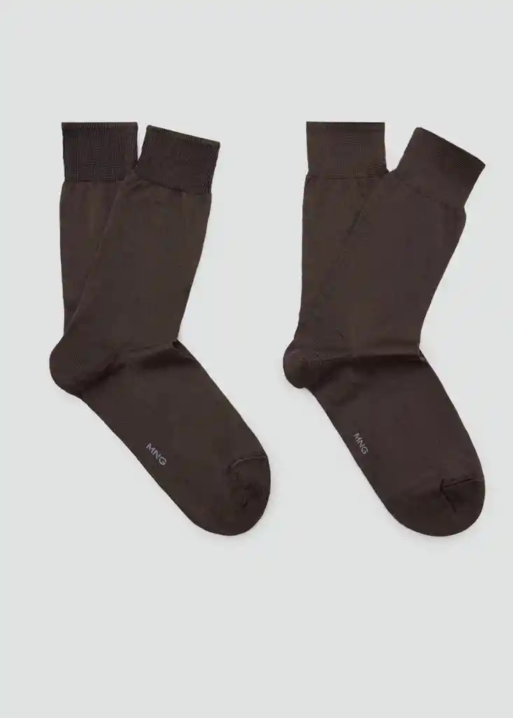 CALCETINES SCOTBROW MARRON Talla 42 Hombre Mango