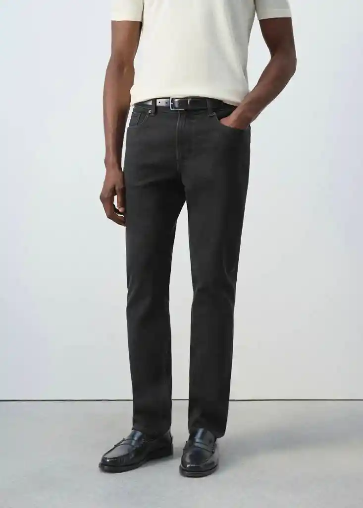 JEANS JAN TEJANO NEGRO Talla 44 Hombre Mango