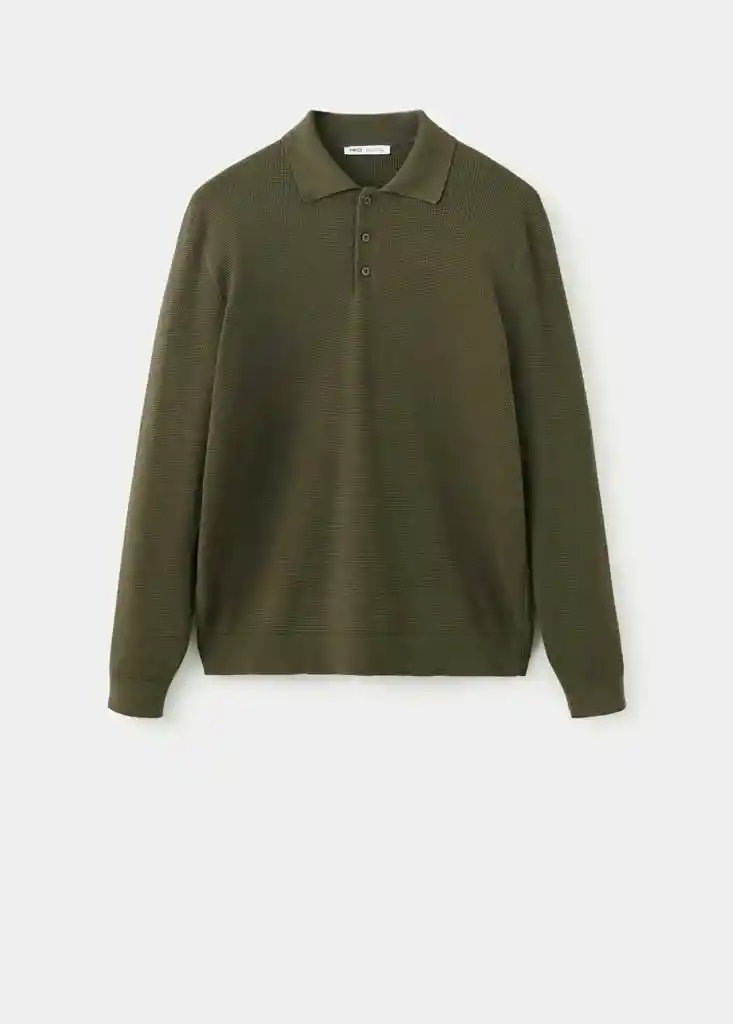 POLO ANTIGUAS OLIVA Talla XL Hombre Mango