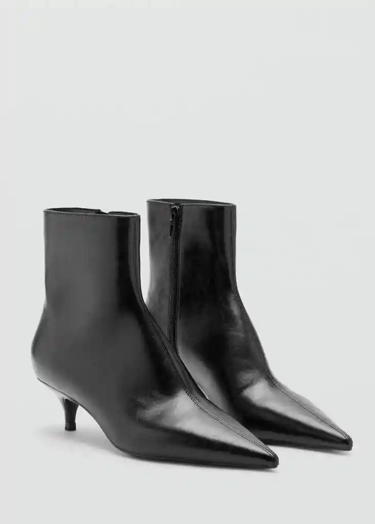 BOTIN LEA1 NEGRO Talla 39 Mujer Mango