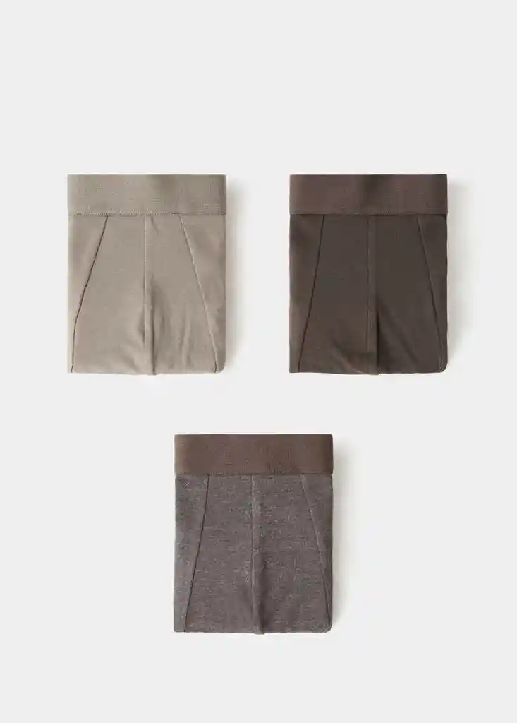 CALZONCILLOS TRIBROWN MARRON Talla M Hombre Mango