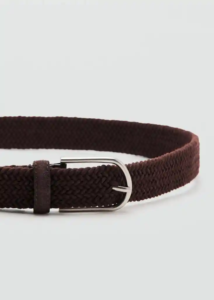CINTURON ELASTIC MARRON Talla 90 Hombre Mango