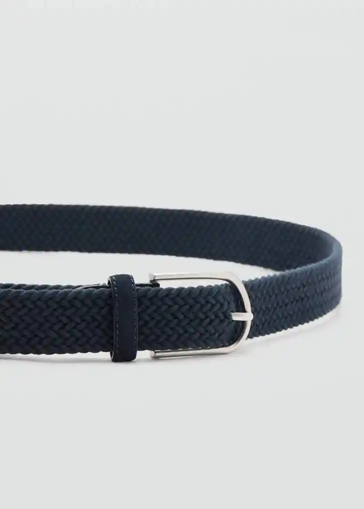 CINTURON ELASTIC NAVY Talla 80 Hombre Mango