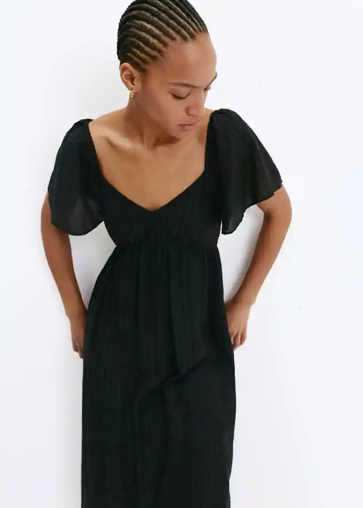VESTIDO RAMONA NEGRO Talla M Mujer Mango