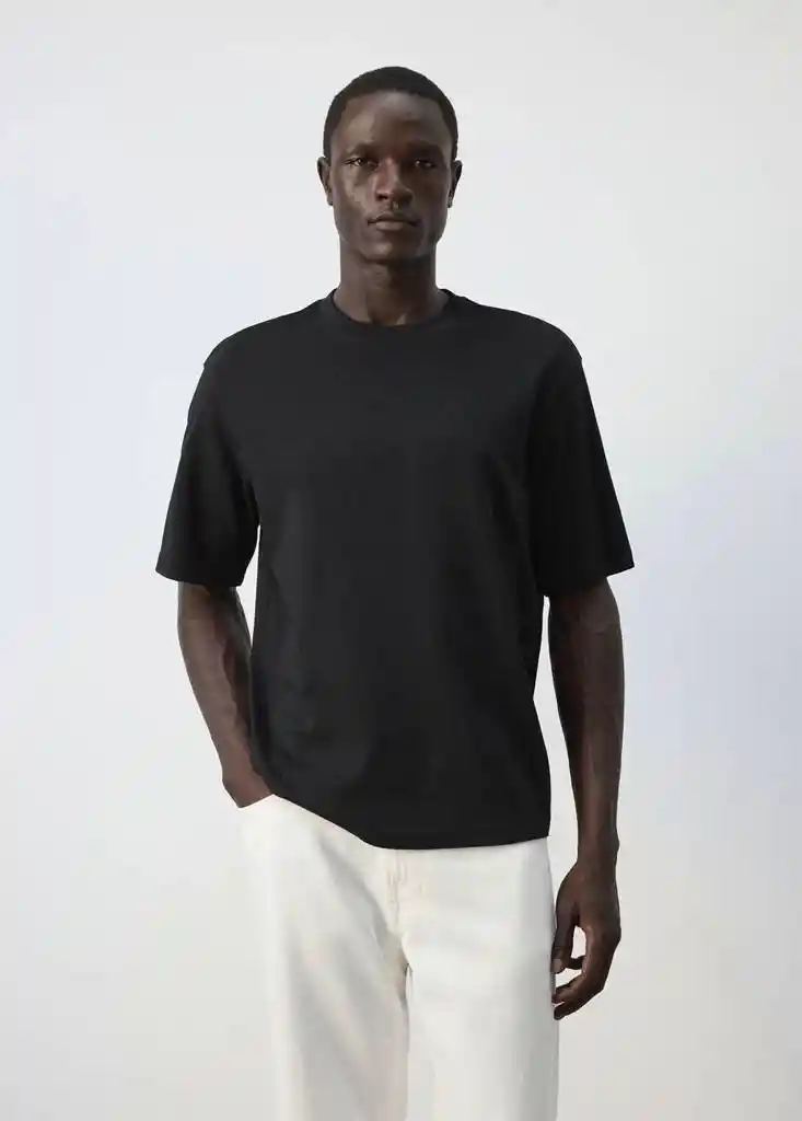 CAMISETA ANOUK NEGRO Talla M Hombre Mango