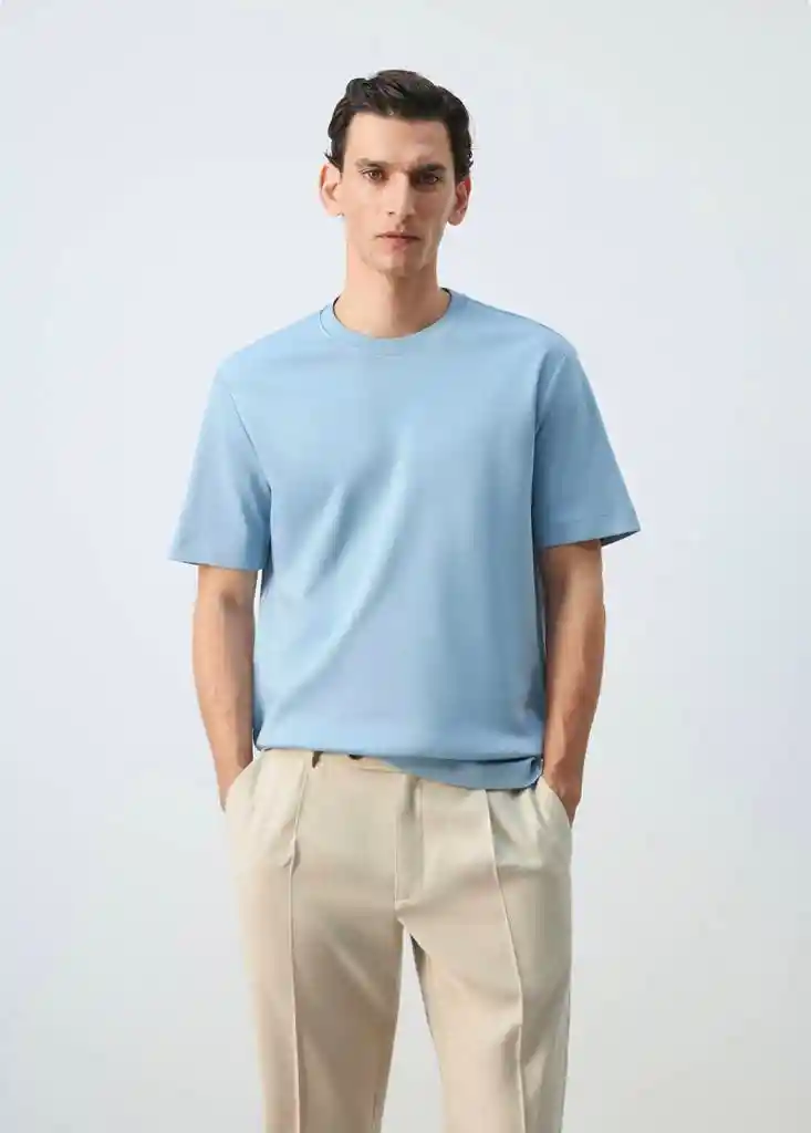 CAMISETA KIMI AGUA Talla L Hombre Mango