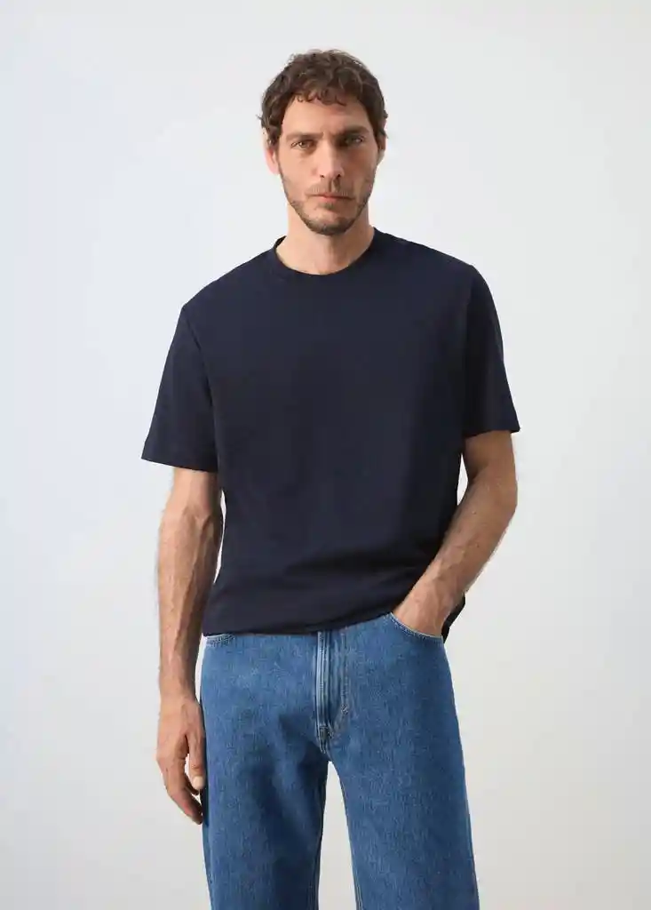 CAMISETA KIMI NAVY Talla XXL Hombre Mango