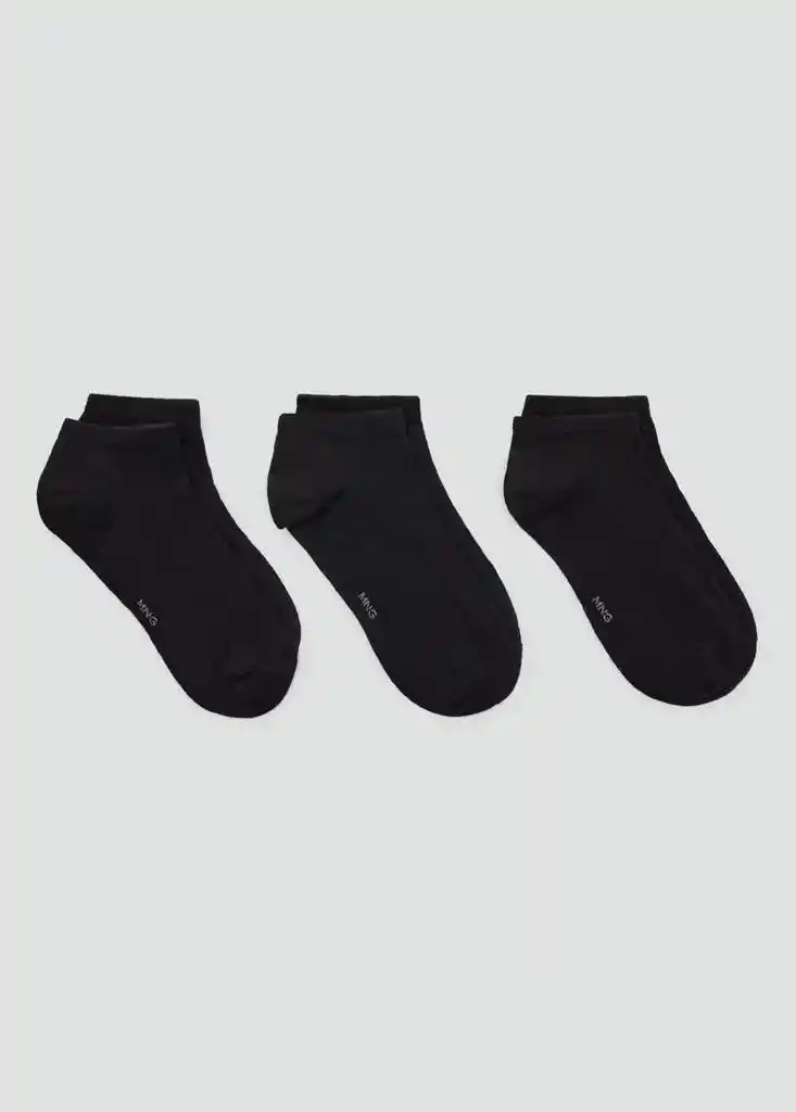 CALCETINES MINITOBI NEGRO Talla 45 Hombre Mango