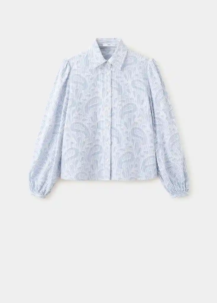 CAMISA ROMA CELESTE Talla XL Mujer Mango