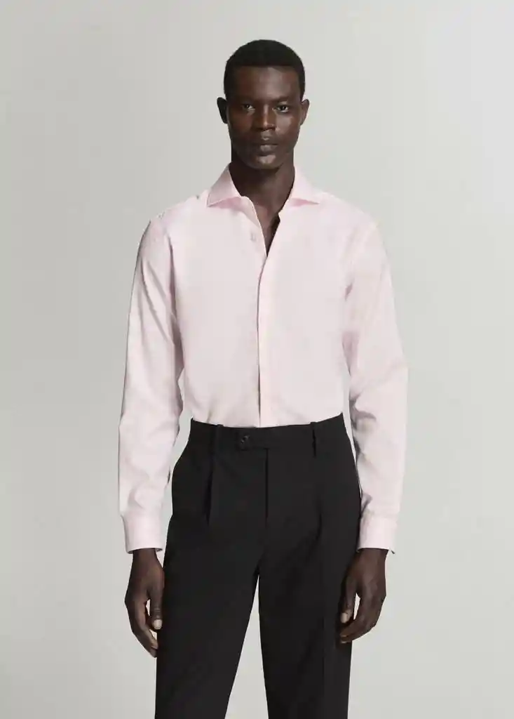 CAMISA LAKECITY ROSA LIGHT Talla XS Hombre Mango