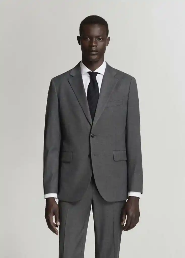 AMERICANA MILAN GRIS Talla 52 Hombre Mango