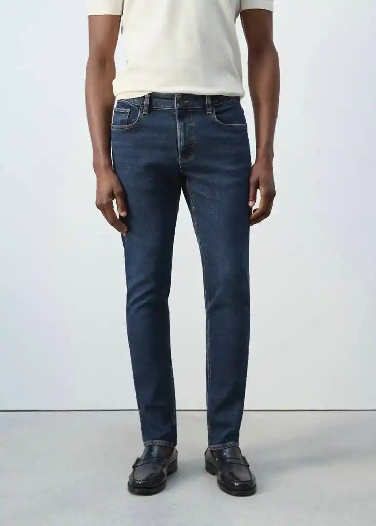 JEANS JAN TEJANO OSCURO Talla 40 Hombre Mango