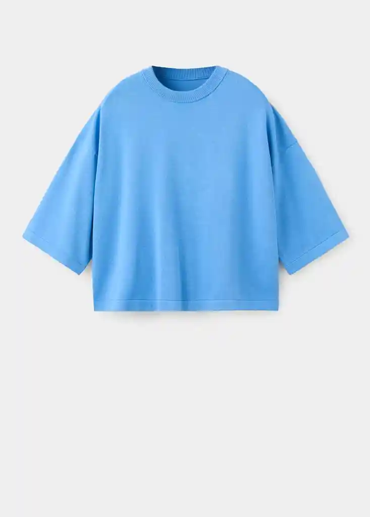 JERSEY LOTO AZUL Talla M Mujer Mango