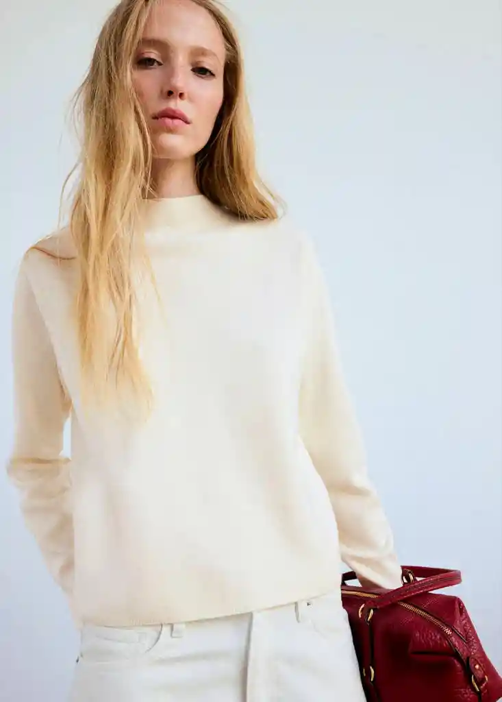 JERSEY CHIMNEY CRUDO Talla L Mujer Mango