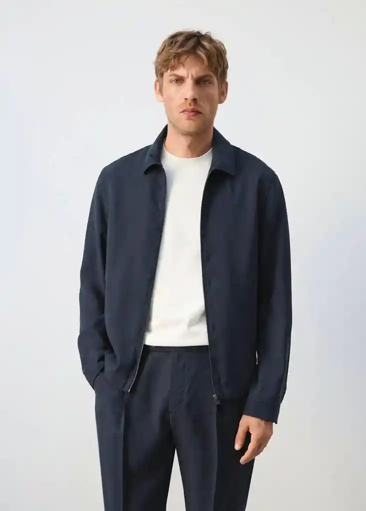 CHAQUETA TEIDE NAVY Talla S Hombre Mango