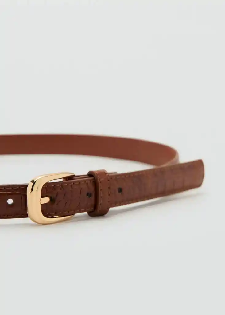 CINTURON MIRTA MARRON Talla M Mujer Mango