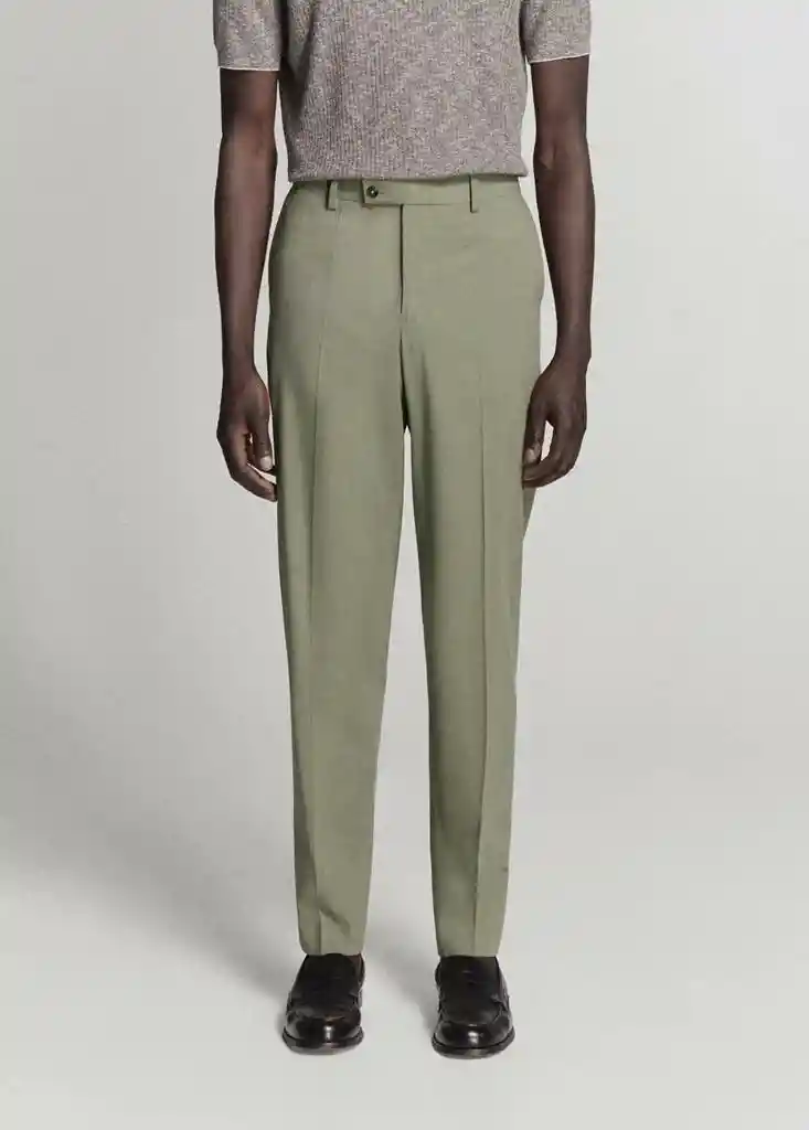 PANTALON MILAN VERDE Talla 42 Hombre Mango