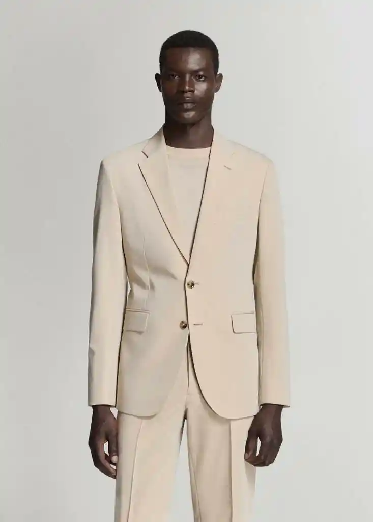 AMERICANA MILAN BEIGE Talla 46 Hombre Mango