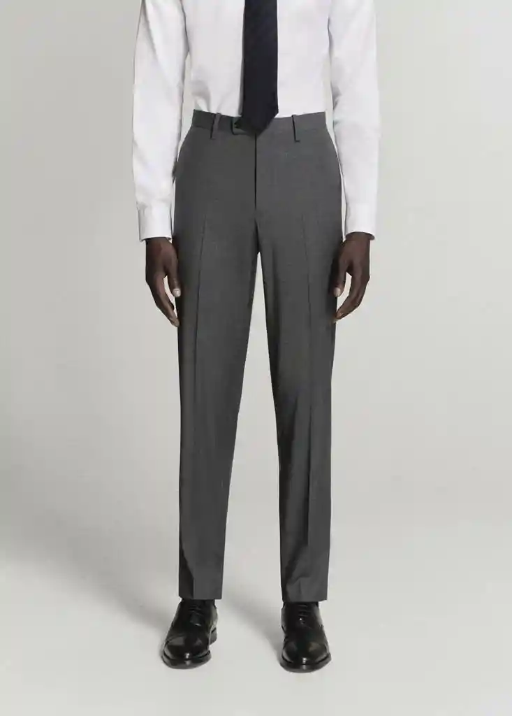 PANTALON MILAN GRIS Talla 38 Hombre Mango
