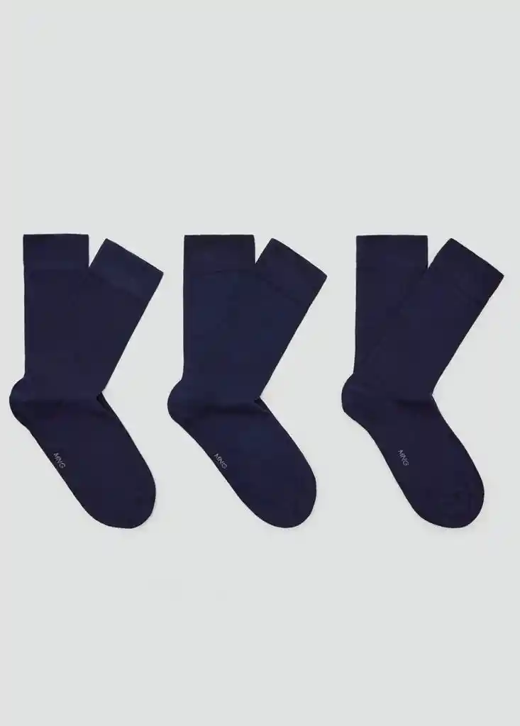 CALCETINES TRIBLUE NAVY Talla 42 Hombre Mango