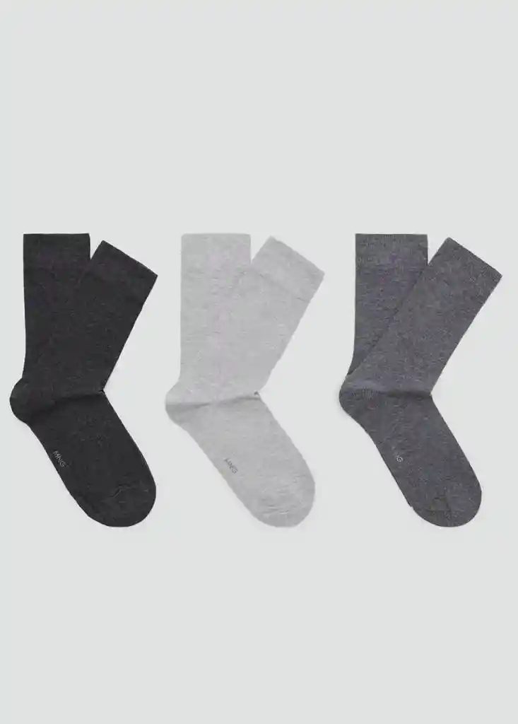 CALCETINES TRIGRIS GRIS Talla 45 Hombre Mango