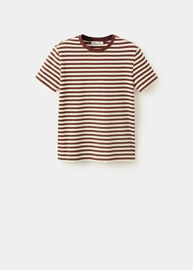 CAMISETA JAZMIN MARRON Talla XL Mujer Mango