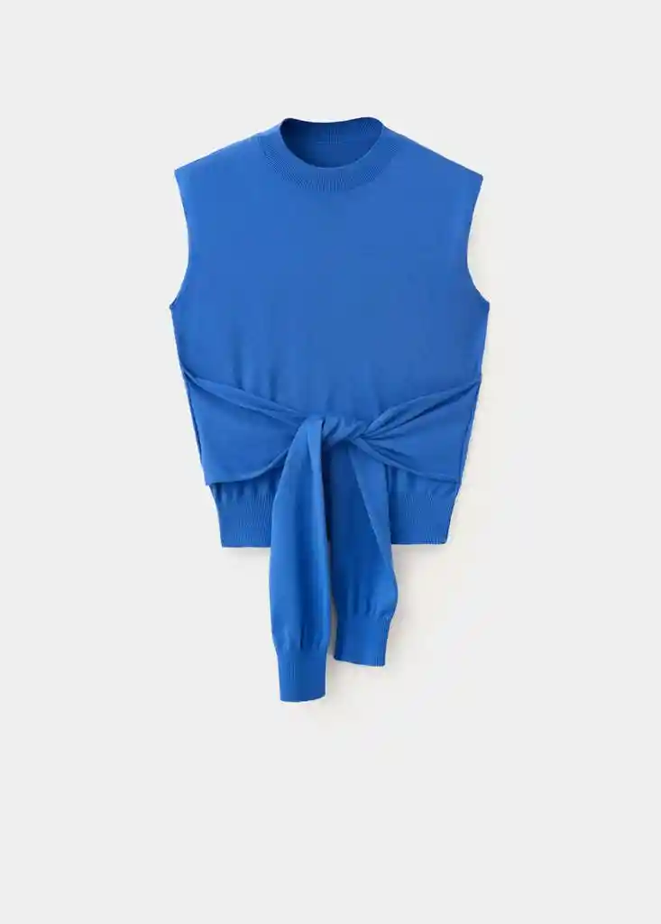 CHALECO NARCISO AZUL Talla XS Mujer Mango