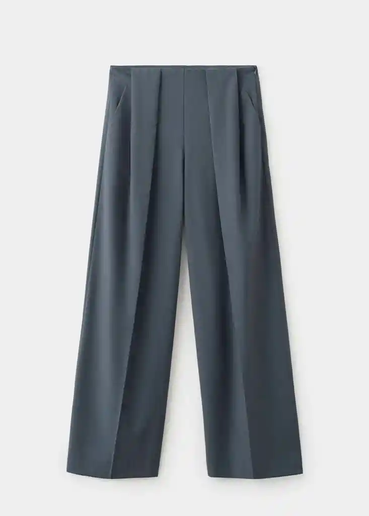 PANTALON DARIO GRIS Talla 38 Mujer Mango