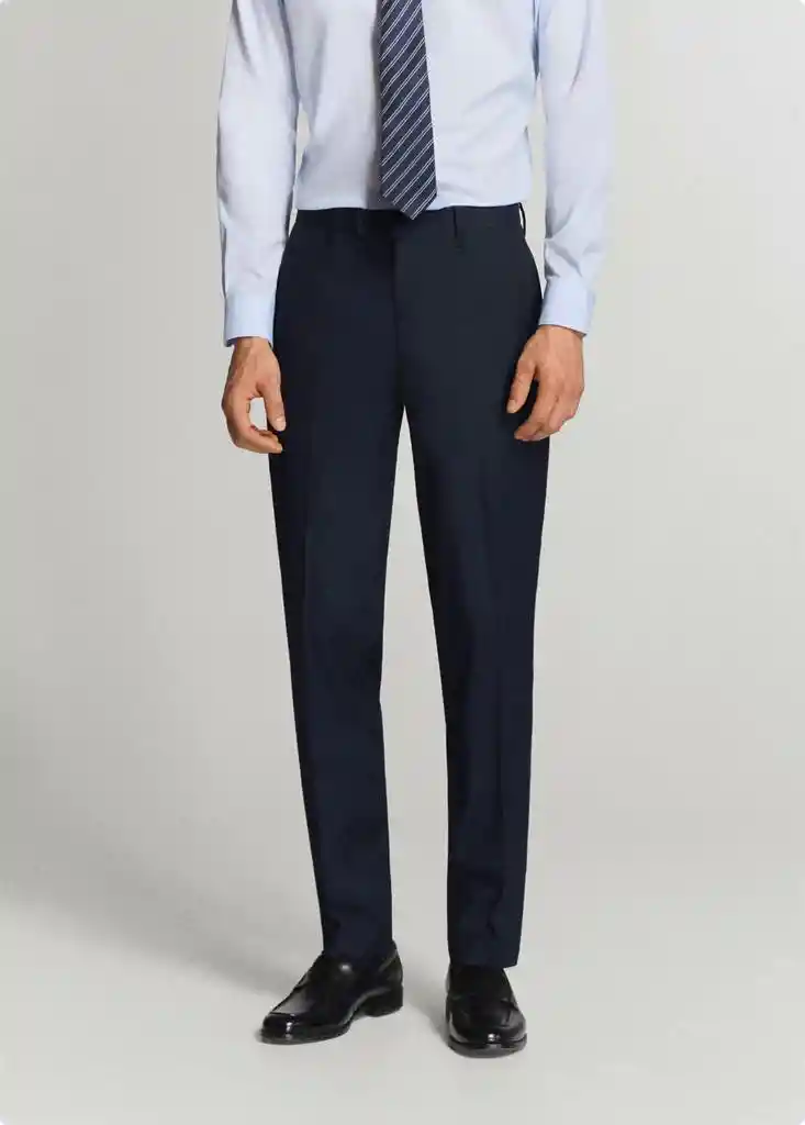 PANTALON MILAN NAVY Talla 40 Hombre Mango