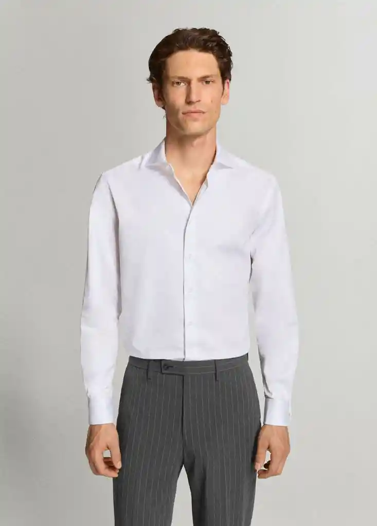 CAMISA MASNOU BLANCO Talla XXL Hombre Mango