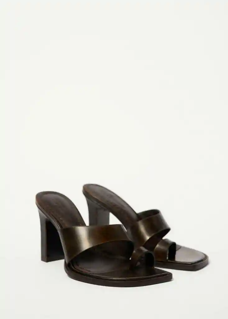 SANDALIA SORINA CHOCOLATE Talla 37 Mujer Mango