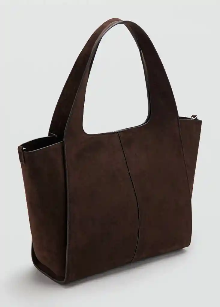 BOLSO G RAMONA CHOCOLATE Talla 99 Mujer Mango