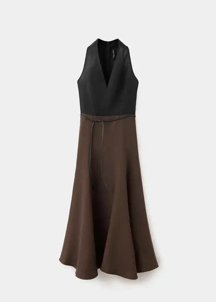 VESTIDO CELIA NEGRO Talla S Mujer Mango
