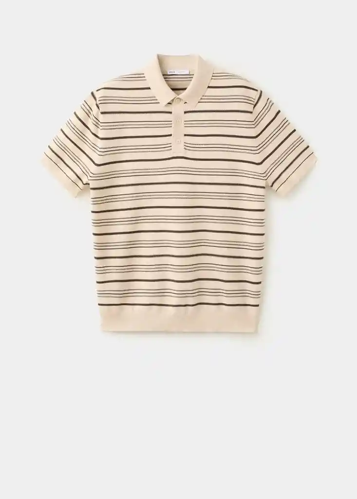 POLO PALOMA BEIGE Talla S Hombre Mango