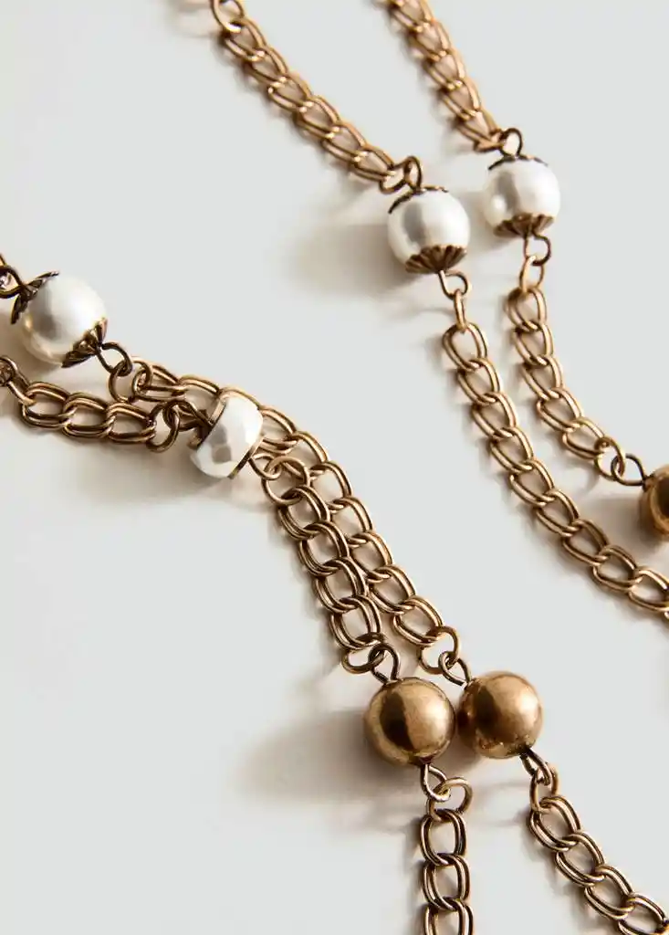 COLLAR LUPE ORO Talla 99 Mujer Mango