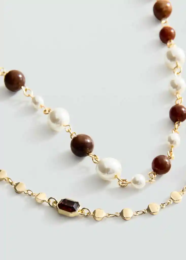 COLLAR LILIANA ORO Talla 99 Mujer Mango